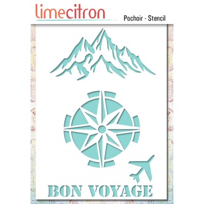 Stencil -  Mini Bon voyage
