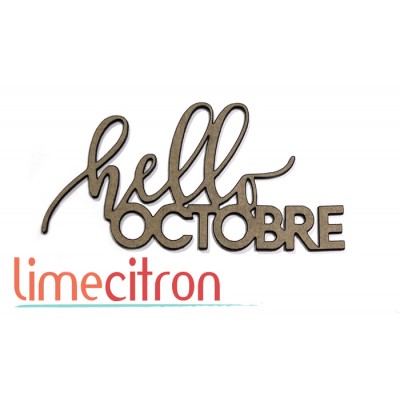  Chipboard -  Hello Octobre