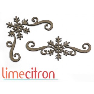  Chipboard - Bordures flocons