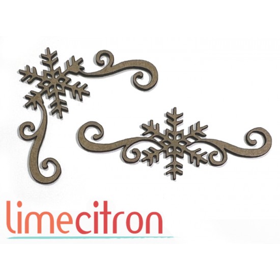  Chipboard - Bordures flocons