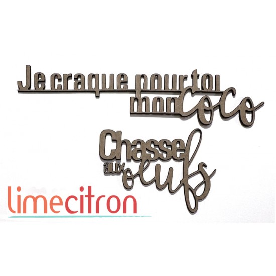  Chipboard -  Je craque pour toi