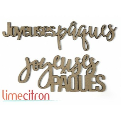  Chipboard -  Joyeuses Pâques - 
