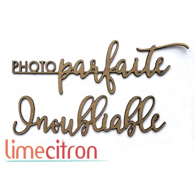 Chipboard -  Photo parfaite - Inoubliable