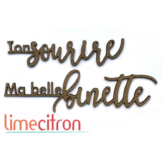  Chipboard -  Ma belle binette