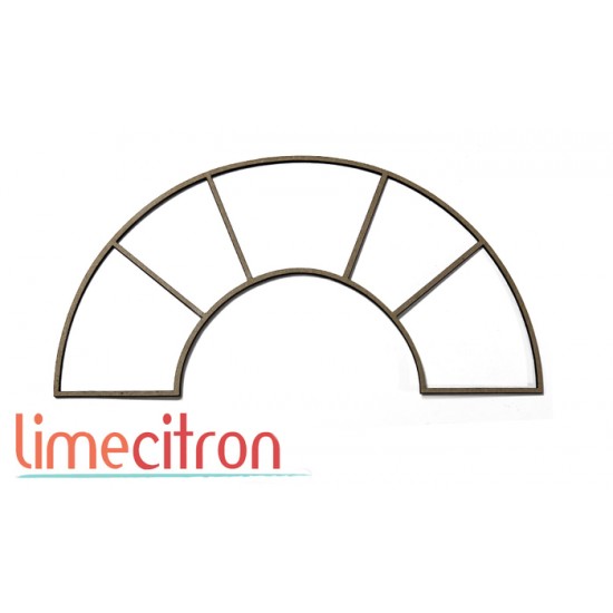  Chipboard -  demi cercle - 2 formats disponible