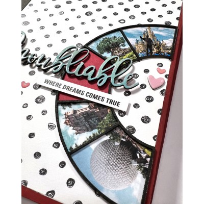  Chipboard -  demi cercle - 2 formats disponible