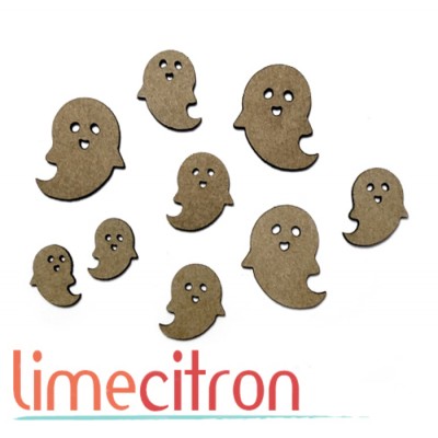  Chipboard -  9 petits fantomes