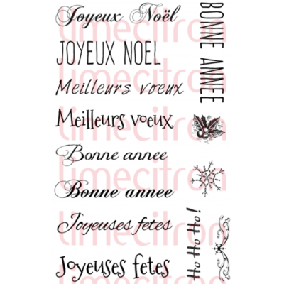 Souhaits de Noël - Étampe
