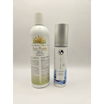  1x crème anti-douleur 250ml + 1 crème safia...