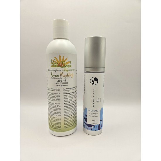  1x crème anti-douleur 250ml + 1 crème safia soins de peau 50gr no (201)