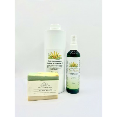  1x vaporisateur anti-douleur 120ml + 1x huile  à...