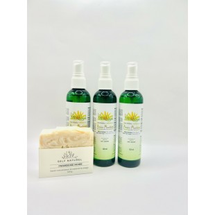 3 vaporisateurs + 1 savon naturel (413)