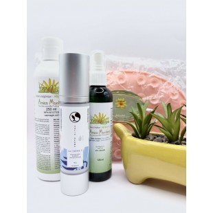 1 vaporisateur + 1 crème anti-douleur + 1 creme...
