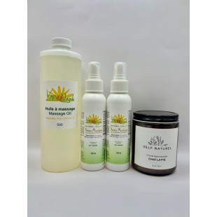 Ensemble 2 vaporisateurs + 1huile à massage +...