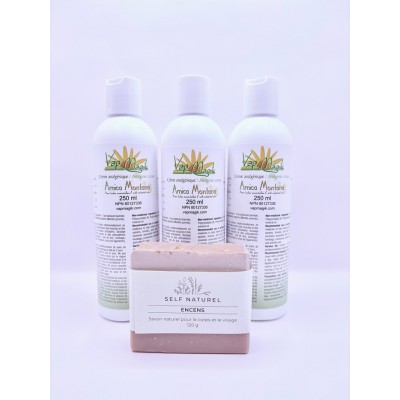 3 cremes analgésiques + 1savon  naturel (430)