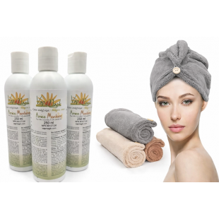 3 crèmes + 1 serviette pour cheveux (420)