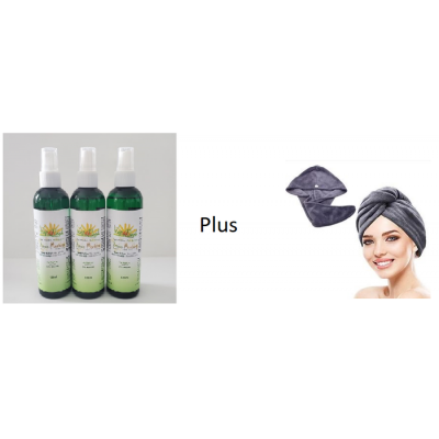 3 crèmes + 1 serviette pour cheveux (420)