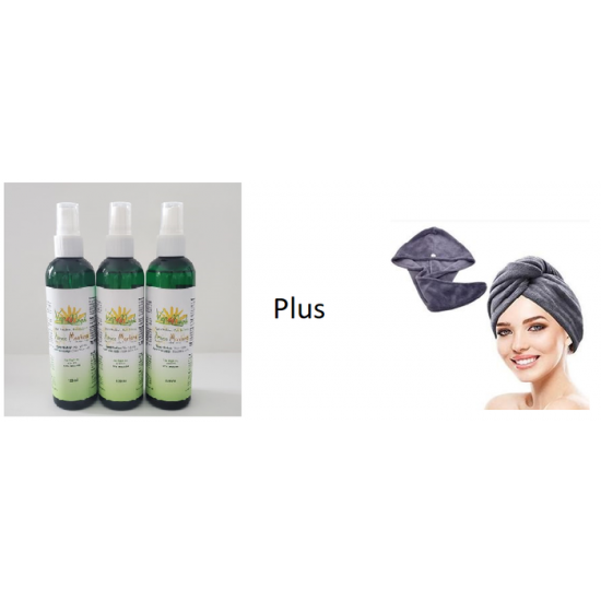 3 crèmes + 1 serviette pour cheveux (420)