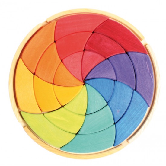 Casse-tête mandala de couleur - 24 pièces de...