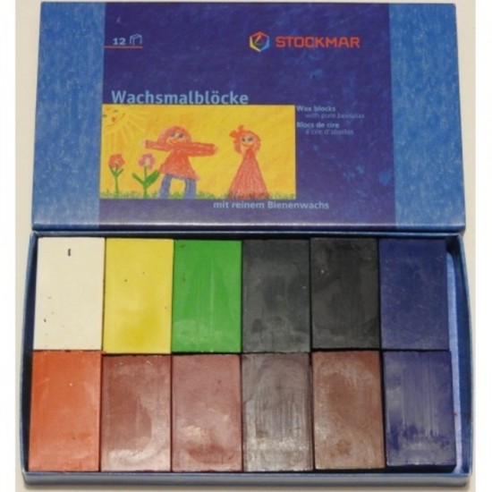 Blocs de cire à colorier Stockmar- 12 couleurs