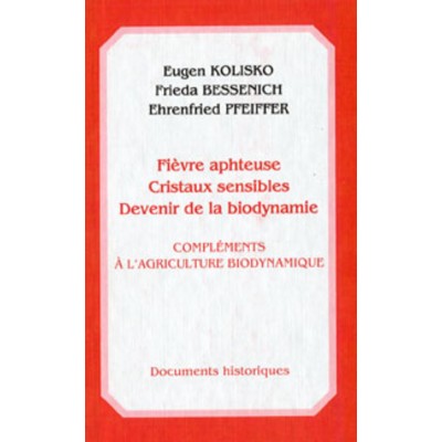 Fièvre aphteuse - Cristaux sensibles - Devenir de...