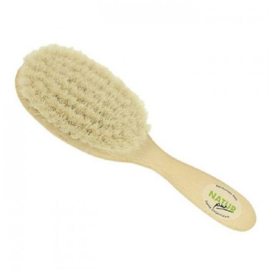 Brosse à cheveux pour bébé - poils de chèvre