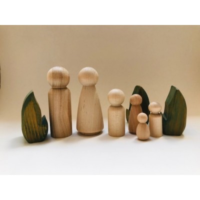 Lutin en bois 1-1/4" (bébé)