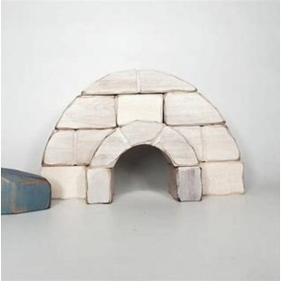 Igloo et un petit glacier, Jeu de blocs