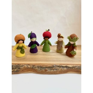 Figurines fruits et noix 