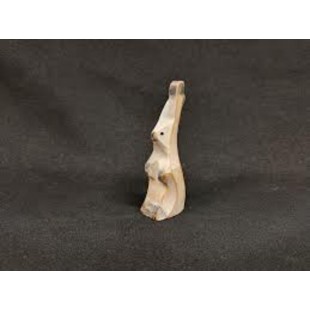 Lièvre arctique en bois