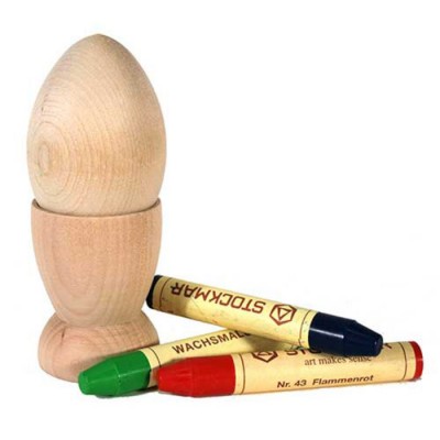 Oeuf et coquetier à colorier