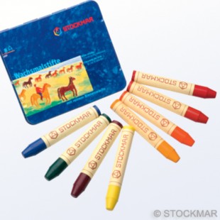 Crayons de cire à colorier - 8 couleurs