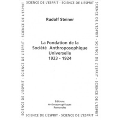 Fondation de la Société Anthroposophique...