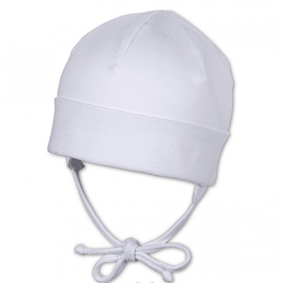 Bonnet à rebord blanc 