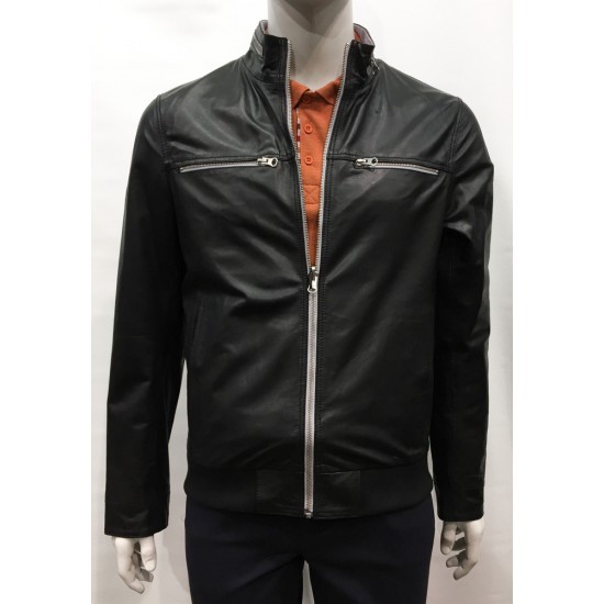 19238-Manteau REGENCY réversible noir/gris