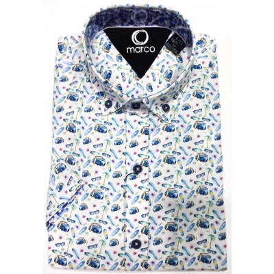 18585-Chemise MARCO b.bleu
