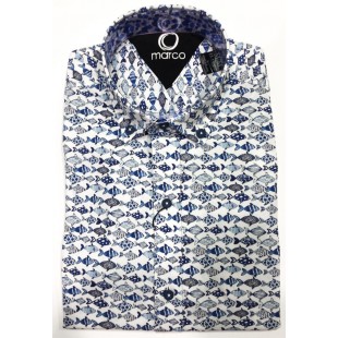 18587-Chemise MARCO b.bleu