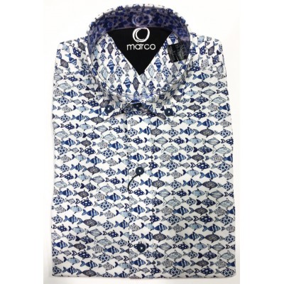18587-Chemise MARCO b.bleu