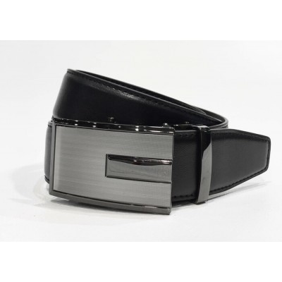 19111-Ceinture CUSTOM LEATHER noir