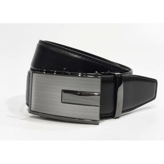 19111-Ceinture CUSTOM LEATHER noir