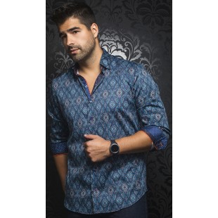 19169-Chemise AU NOIR MYSTIQUE blue