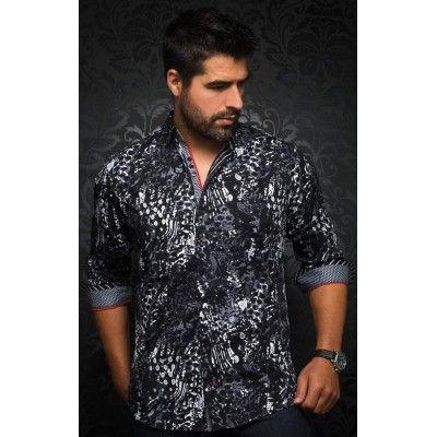 19936 -Chemise AU NOIR TAXCO  black white