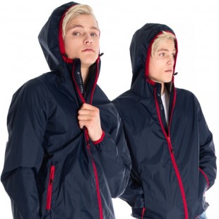 Manteau Dry Tech POINT ZERO  navy/rouge