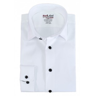 Chemise habillée LEO CHEVALIER RED LABEL blanche