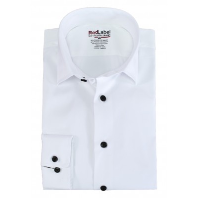Chemise habillée LEO CHEVALIER RED LABEL blanche