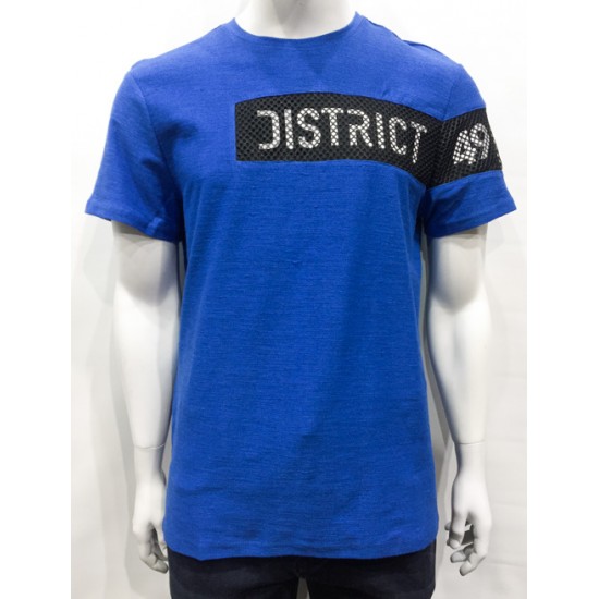 T-shirt DISTRICT 49 bleu mix