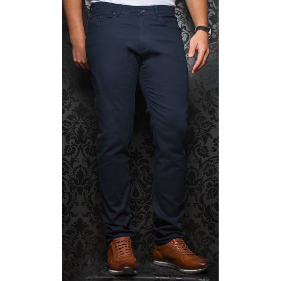 17514-Pantalon sport extensible AU NOIR marine
