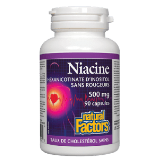 Natural Factors Niacine 500 mg 90 caps