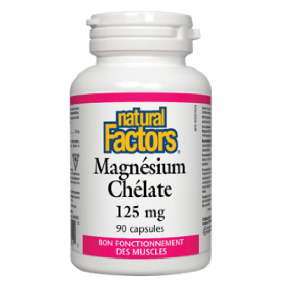 Natural Factors Magnésium Chélate 125 mg 90 caps