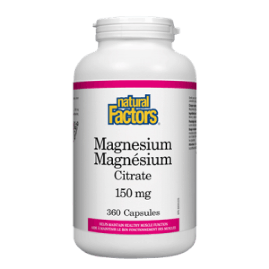 Natural Factors Magnésium Citrate 150 mg 90 caps